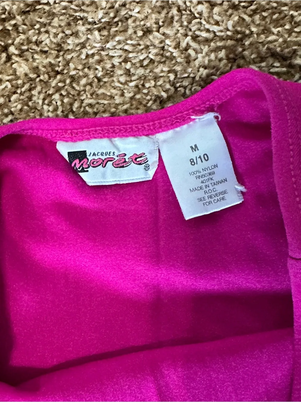 Jacques Moret Magenta Dance Leotard size 8/10